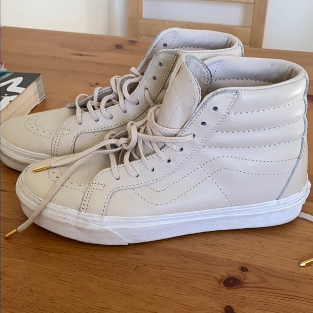 Whisper pink VANS hi tops